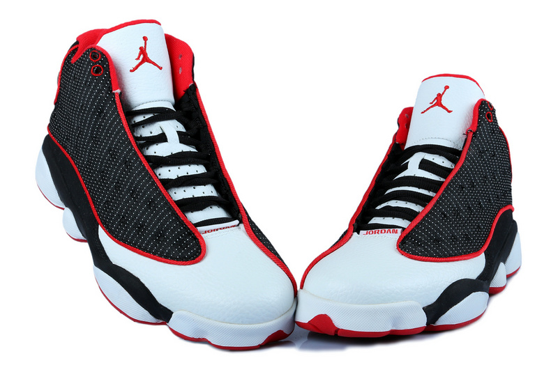 Air Jordan 13 Mens Shoes Aaa Black/White/Red Online